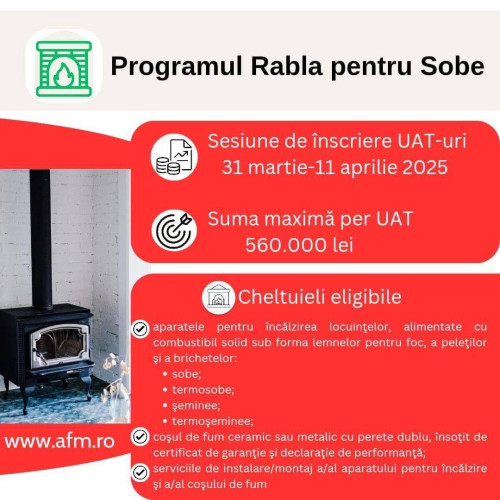 Începe Programul Rabla pentru Sobe