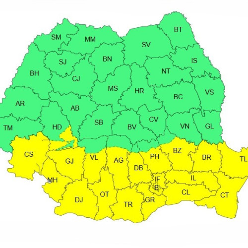 Județul Ialomița sub atenționare meteorologică