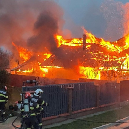 Incendiu devastator la o casă din Bahnaseni