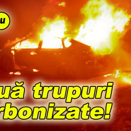 Două trupuri carbonizate găsite într-un incendiu de autoturism în comuna Naeni