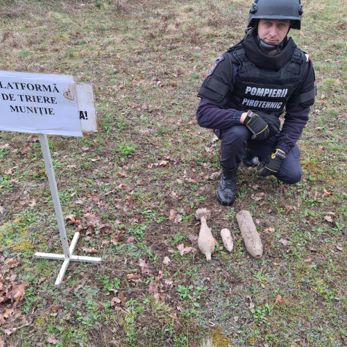 Distrugeri de muniții prin explozie controlată în Botoșani