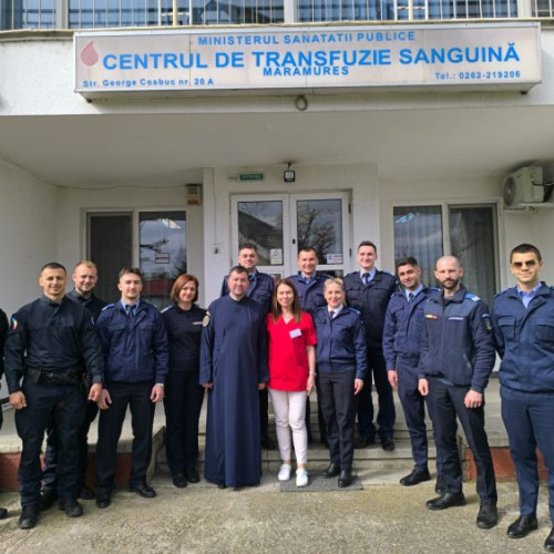 Jandarmii maramureșeni organizează o campanie de donare de sânge