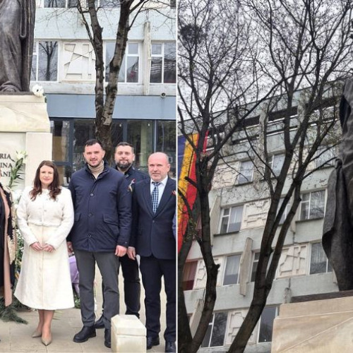 Deputatul AUR Diana Enache participă la inaugurarea monumentului Reginei Maria în Chișinău