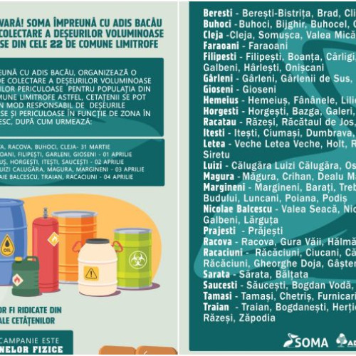 A început curățenia de primăvară în Bacău