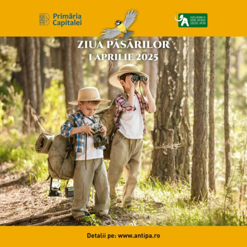 Muzeul Antipa organizează activități interactive cu ocazia Zilei Internaționale a Păsărilor