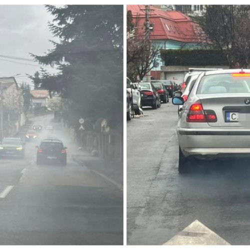 BMW-ul cu fum alb din Cluj-Napoca stârnește controverse pe rețelele sociale
