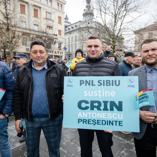 Sibienii liberali îi susțin pe Crin Antonescu la Cluj-Napoca