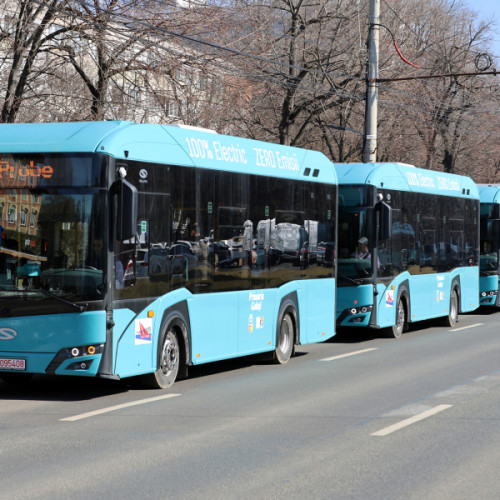 Autobuze electrice debut în Galați din aprilie 2025