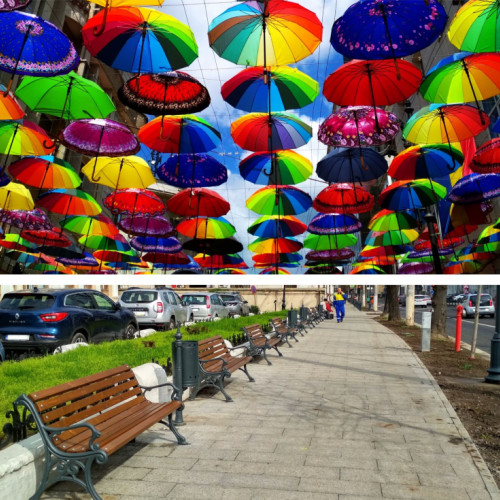 Primăria Galați caută soluții de umbrire pentru noile bănci de pe strada Domneasca