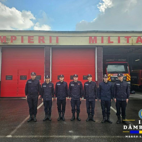 Elevii de la Şcoala de Subofiteri de Pompieri din Boldesti îşi desfăşoară stagiul de practică