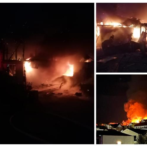 Incendiu violent în Sannicoara, comuna Apahida