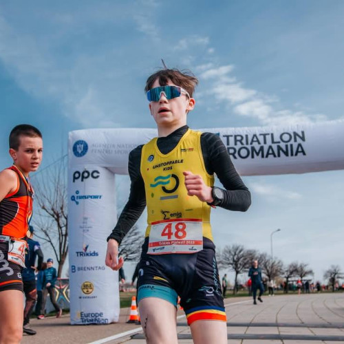 Andrei Dobre, tânărul înotător din Târgoviște, excelență în natatie și triatlon