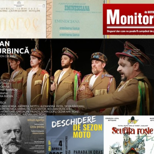 Evenimente culturale diverse în weekendul 4 - 6 aprilie la Botoșani