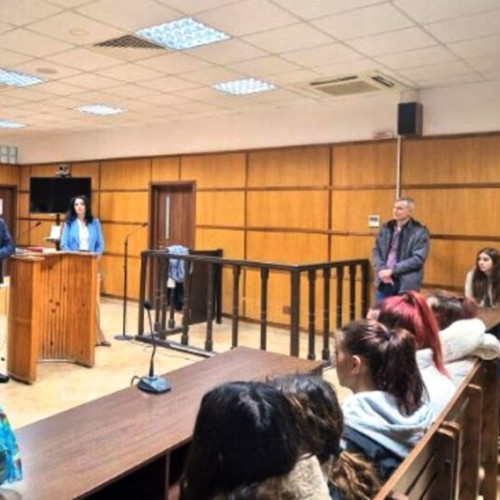 Vizită a elevilor de la Centrul Școlar pentru Educație Incluzivă Mihalceni la Tribunalul Vrancea