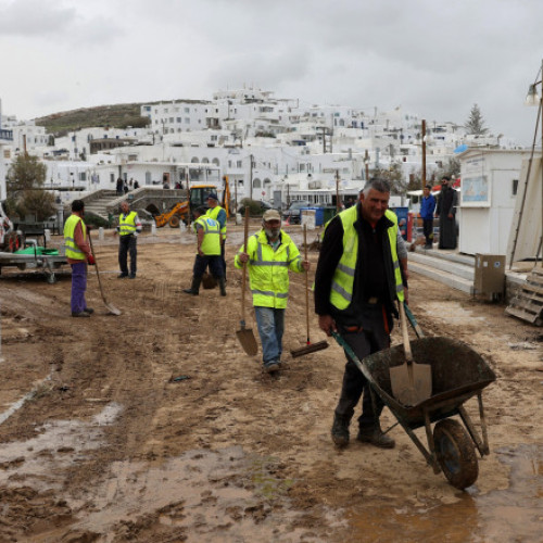 Viituri devastatoare în insulele grecești din Marea Egee
