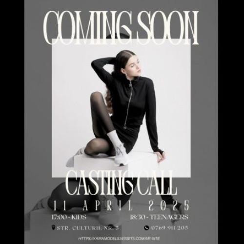 Casting pentru tineri la Kaira Models