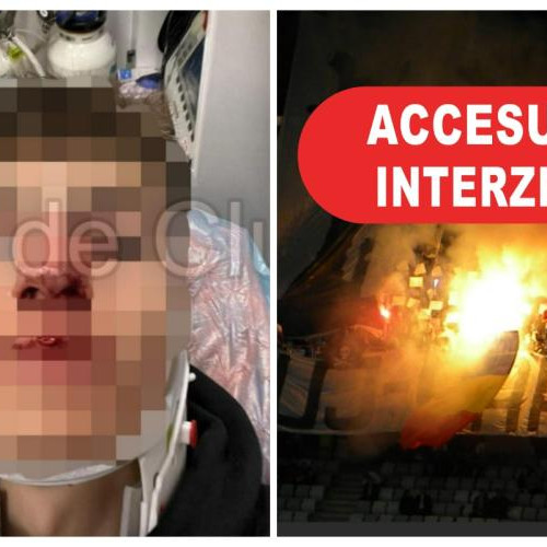 Incident violent între suporterii echipelor de fotbal din Cluj