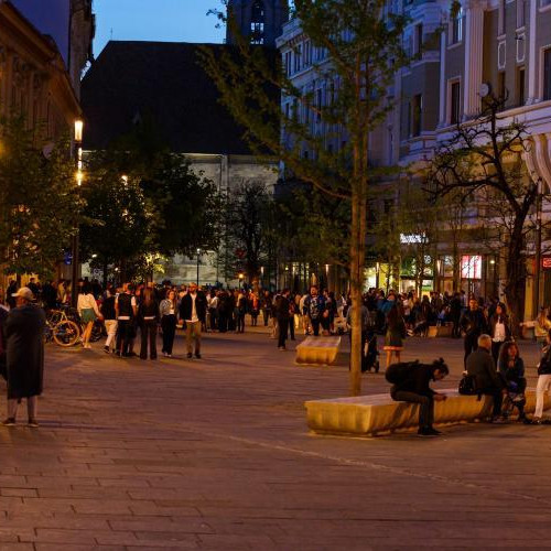 Posibilitate de extindere a teraselor în centrul Clujului