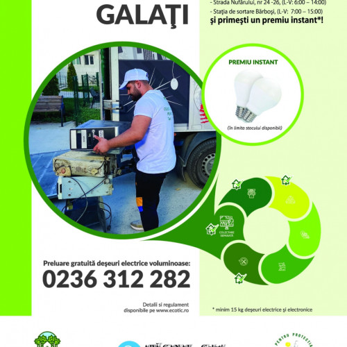 Campanie de colectare a deșeurilor electrice și electronice în aprilie