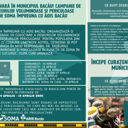 Curățenia de primăvară în municipiul Bacău