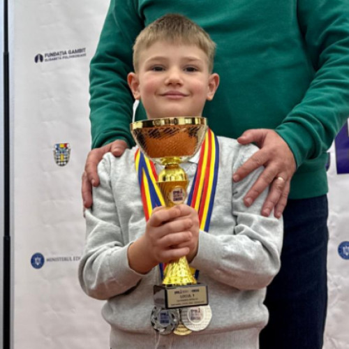 Talentați la șah: Casian Tantau, campion național la doar 6 ani
