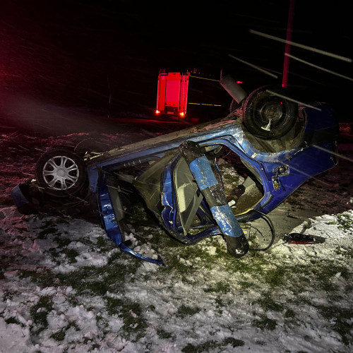 Accident rutier în comuna Cracaoani, o persoană rănită