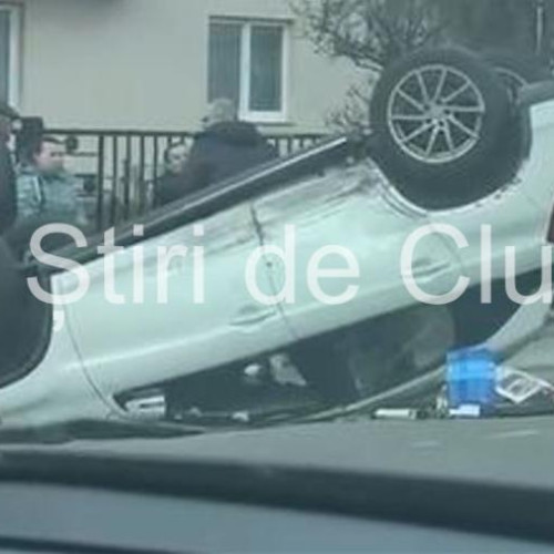 Accident rutier în Gilău, fără victime