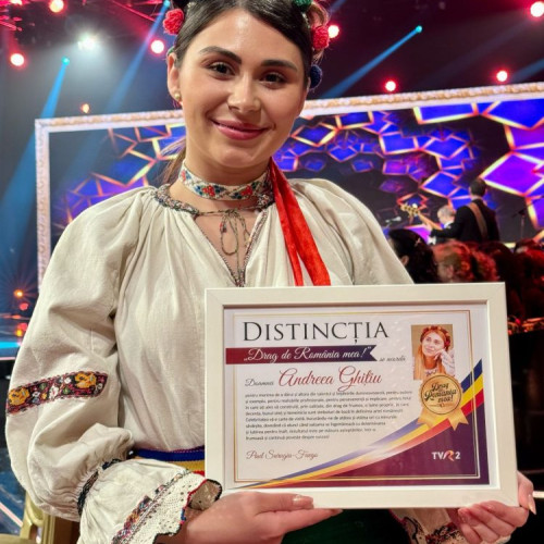 Andreea Ghitiu participă la filmările unei noi ediții "Drag de România mea"