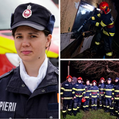 Intervenție impresionantă a unei tinere eleve pompier în Dorohoi
