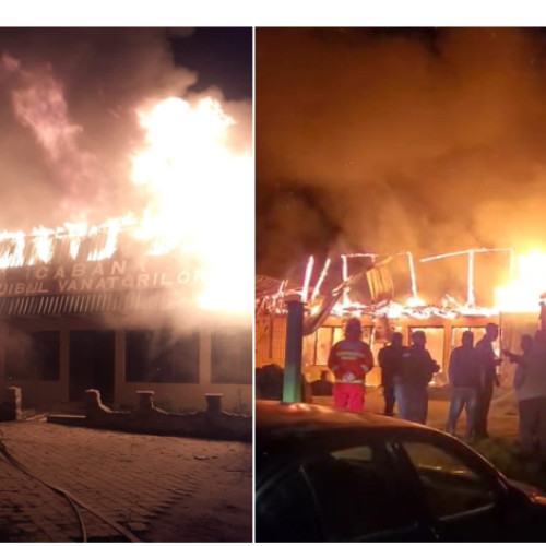 Incendiu la o cabană vânătoare în Dobrogea