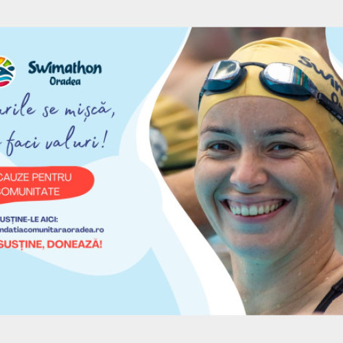 Bihorenii sunt chemați să susțină cauzele sociale la Swimathon Oradea