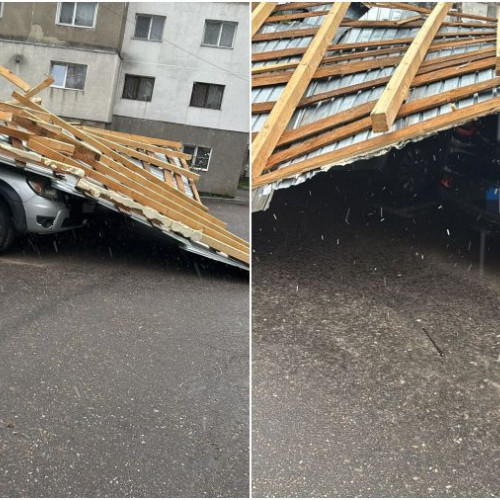 Furtuna de astăzi a provocat daune în Bacău și Onești