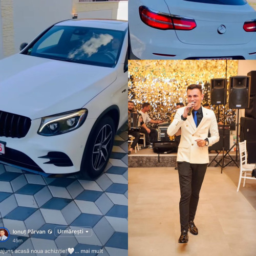 Ionut Parvan, artistul din Runcu, își arată noua mașină de lux