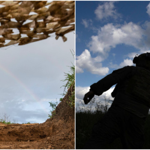 Soldații ucraineni construiesc buncăre false pentru a evita atacurile dronelor rusești