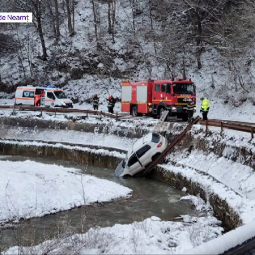 Accident rutier în satul Cuejdi, județul Neamț