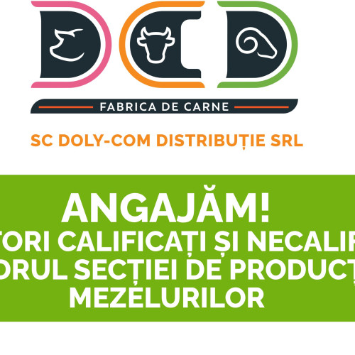 Doly Com Distributie S.R.L. angajează personal pentru noua secție de producție