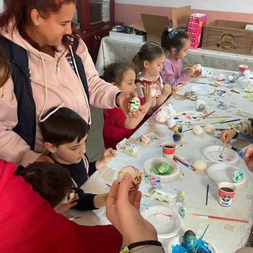 Atelier de creație de Paște la Biserica "Sfanta Cuvioasa Parascheva" din Costiugeni