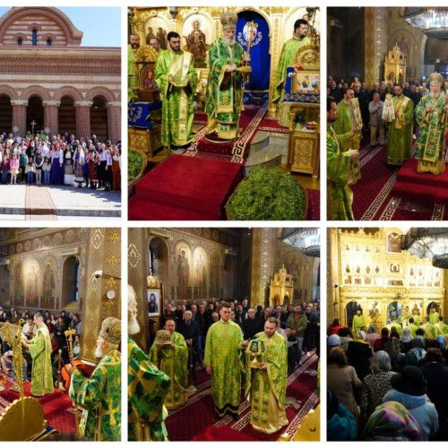 Slujba de Florii la Catedrala din Târgoviște