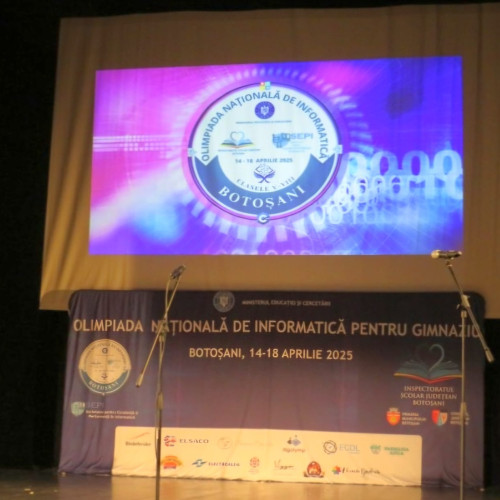 Festivitatea de deschidere a Olimpiadei Naționale de Informatică la Botoșani