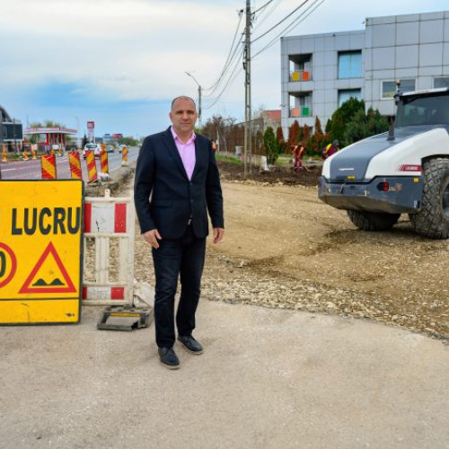 Comuna Afumati își modernizează infrastructura cu un nou giratoriu