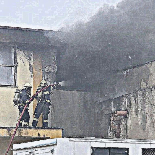 Incendiu la o clădire dezafectată din Arad