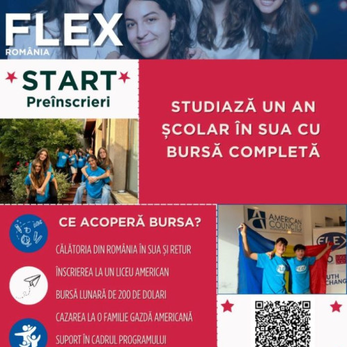 Programul FLEX 2026-2027 pentru liceenii români