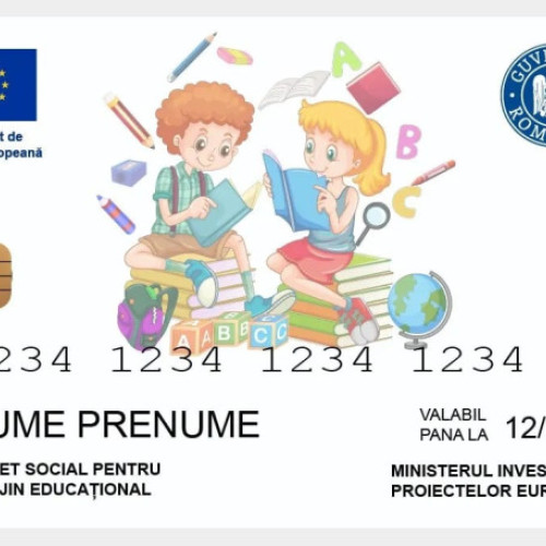 Ministerul Investițiilor și Proiectelor Europene susține elevii defavorizați cu carduri educaționale