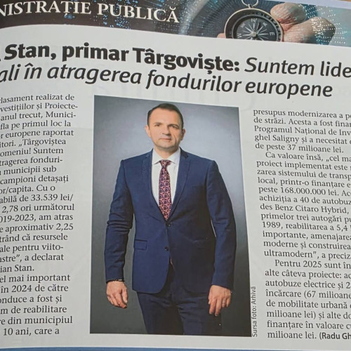 Târgoviște, onorată în Top 100 Manageri din România