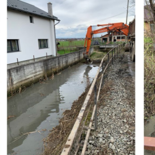 Lucrări de întreținere a cursului de apă Rachitisa în Satulung