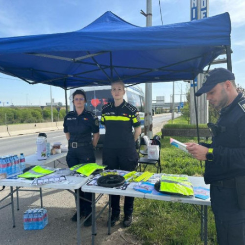 Polițiștii din Bihor oferă pauze de cafea șoferilor la întoarcerea de Paști
