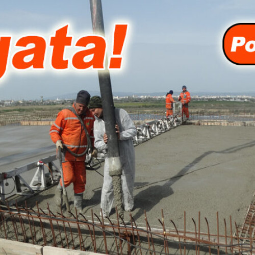 Finalizarea podului A7 peste râul Buzău, în linie dreaptă