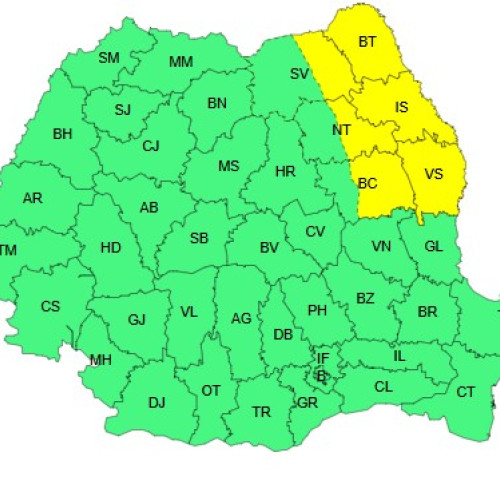 Alertă meteorologică pentru județul Botoșani