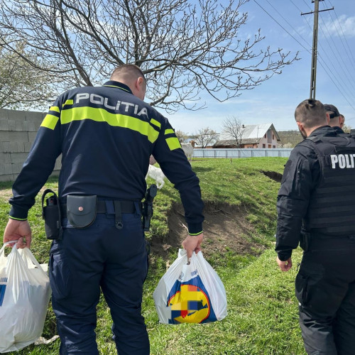 Politiștii din Botoșani sprijină familiile nevoiașe cu ocazia Paștelui