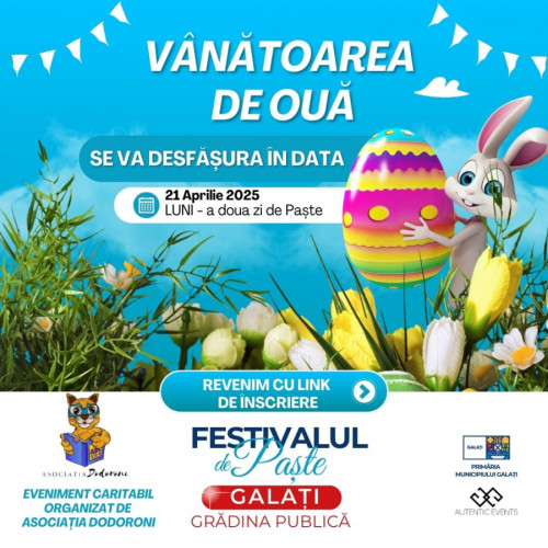 Inscrierile pentru "Vânătoarea de ouă" din Grădina Publică se încheie